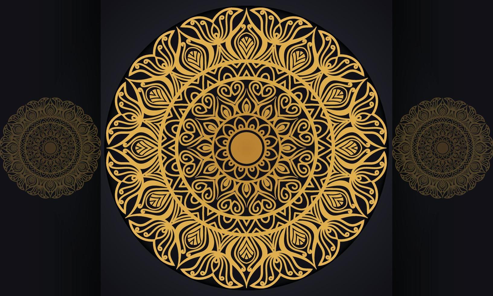 Mandala pattern vector design.