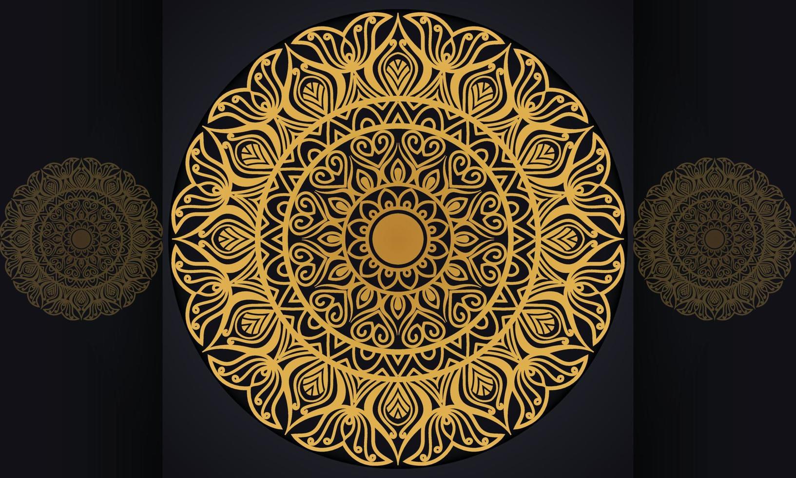 Mandala pattern vector design.