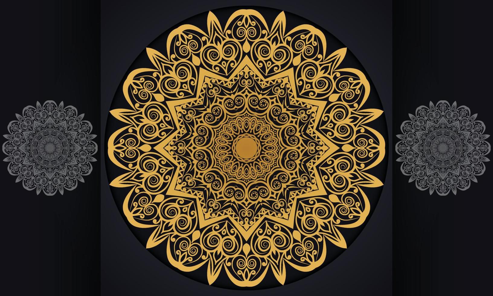 Mandala pattern vector design.