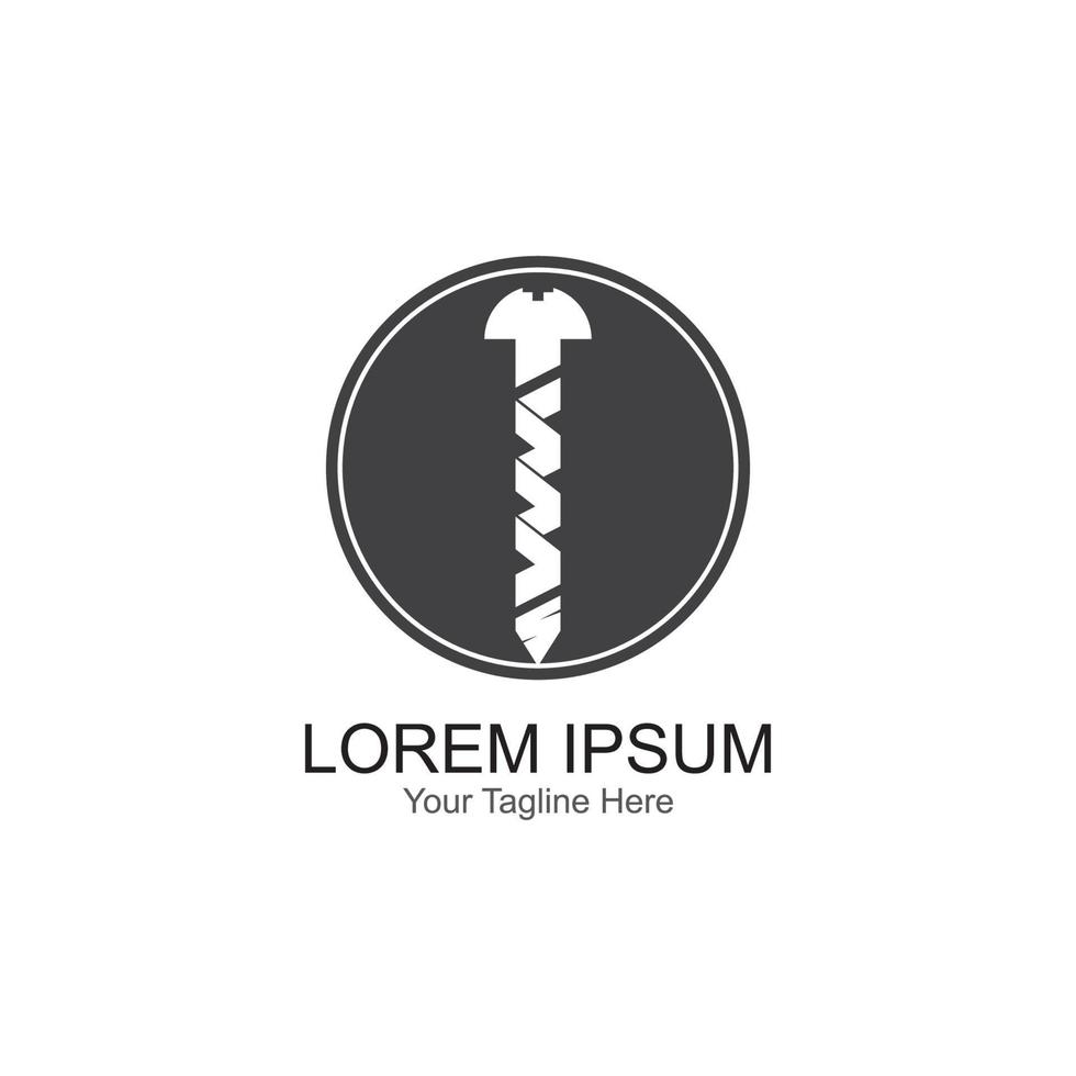 screw icon vector logo template