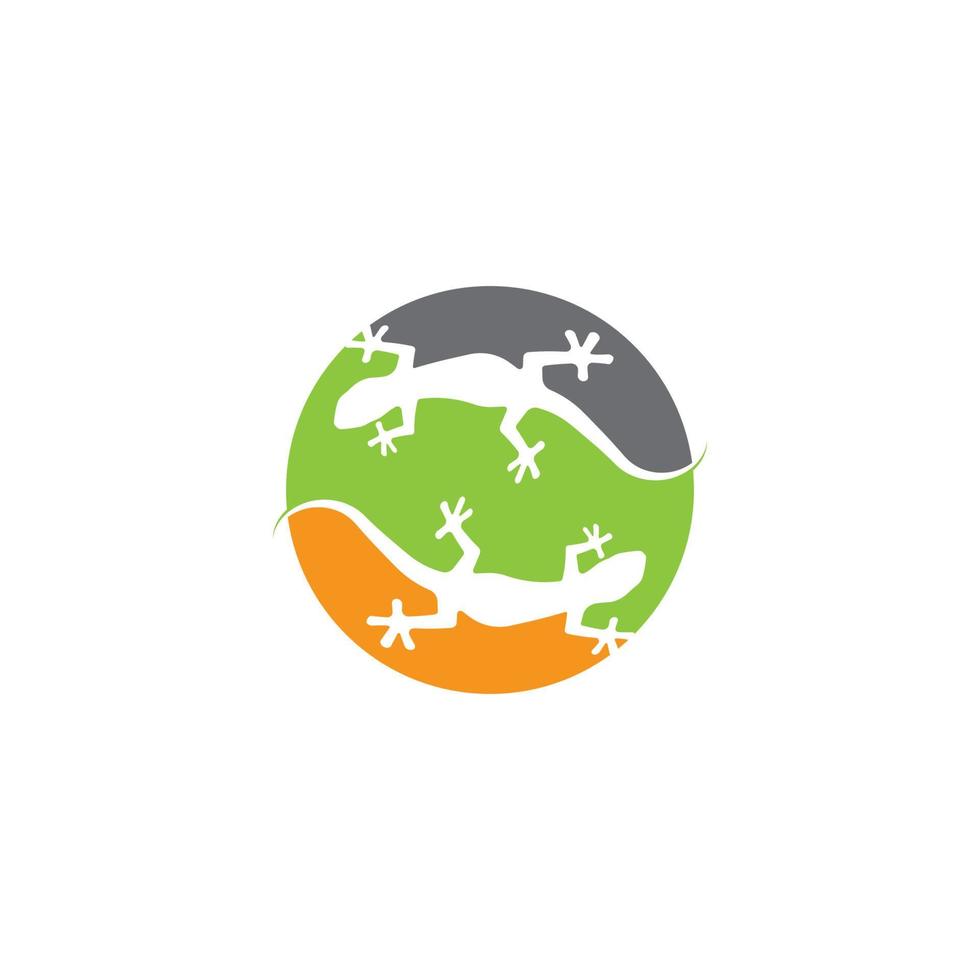 Lizard logo design vector template