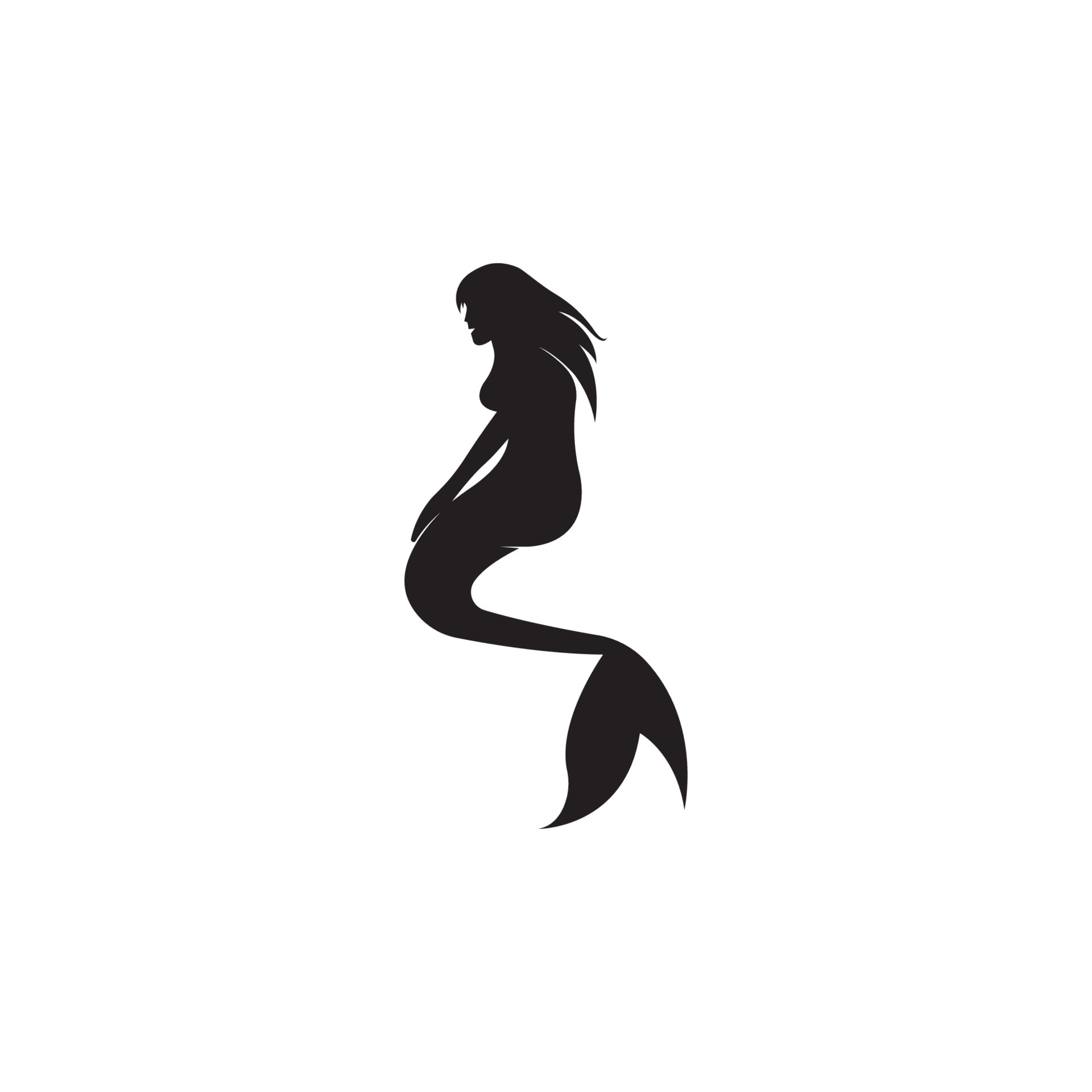 Mermaid logo icon design 7047881 Vector Art at Vecteezy