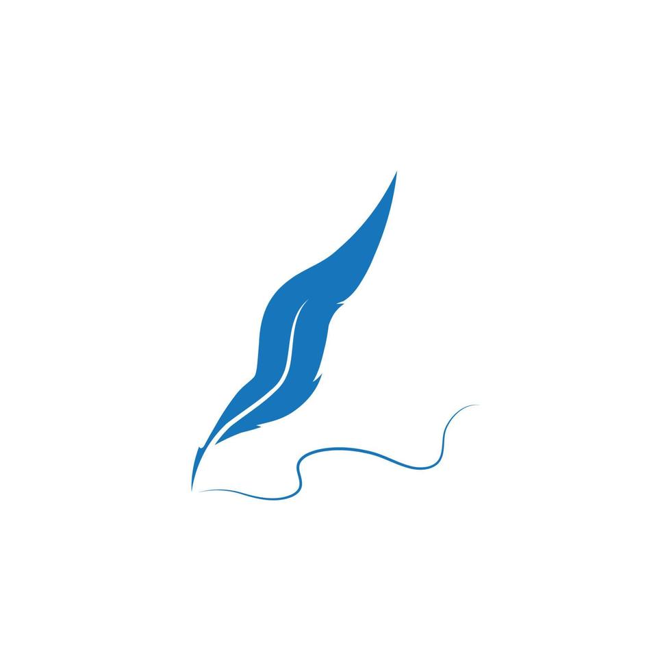 feather logo vector template