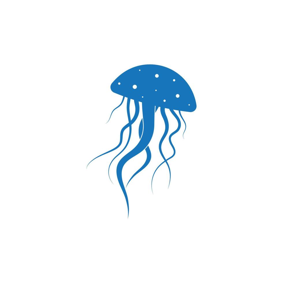 plantilla de vector de logotipo de medusas