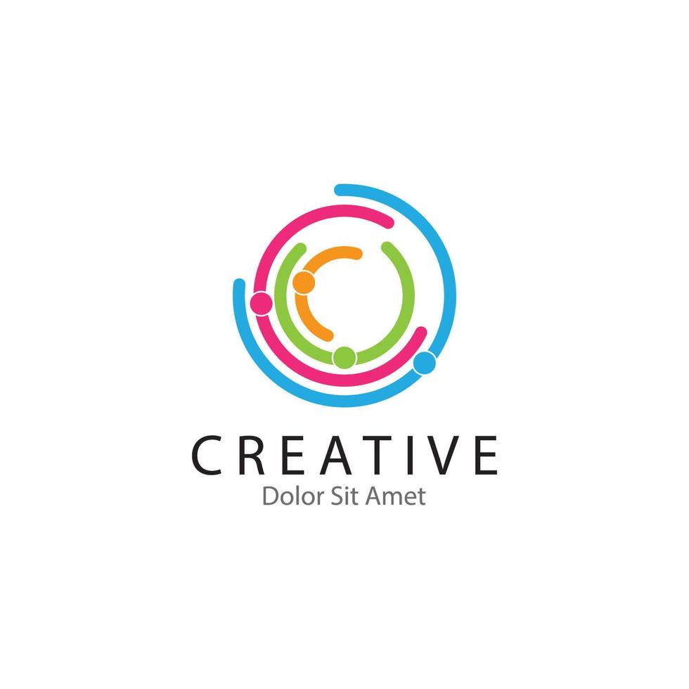 Adoption and community care Logo template vector