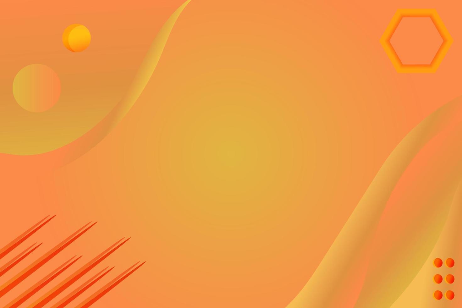Abstract orange background. Blurred orange yellow gradient backdrop vector