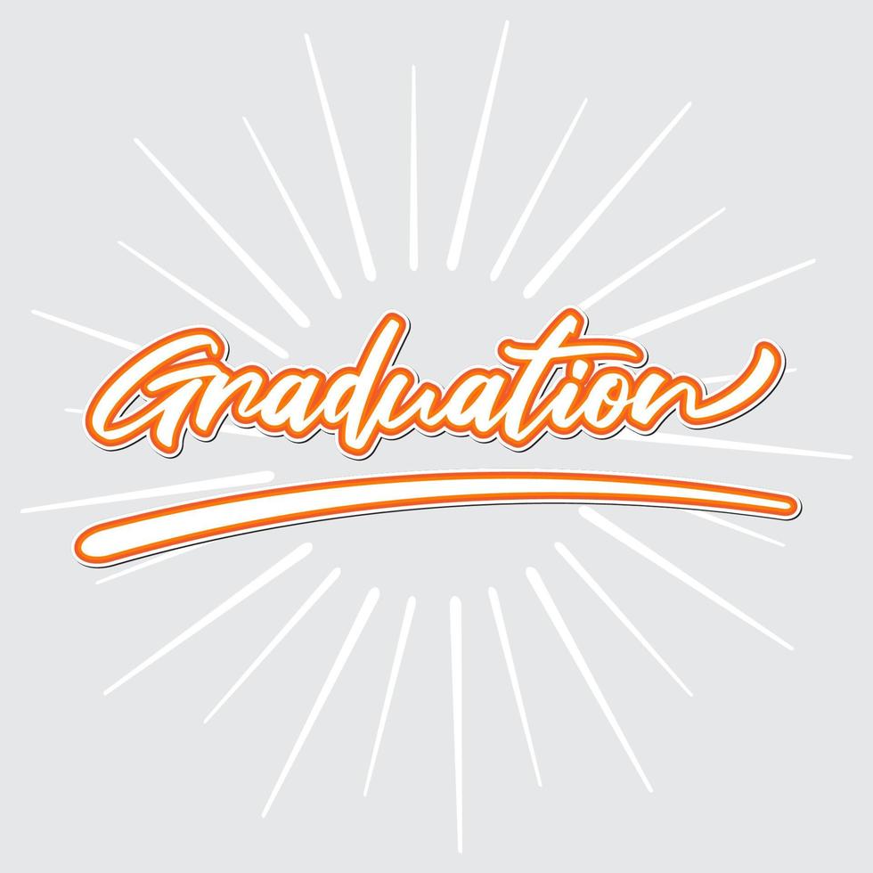 congratulation text on graduation vector