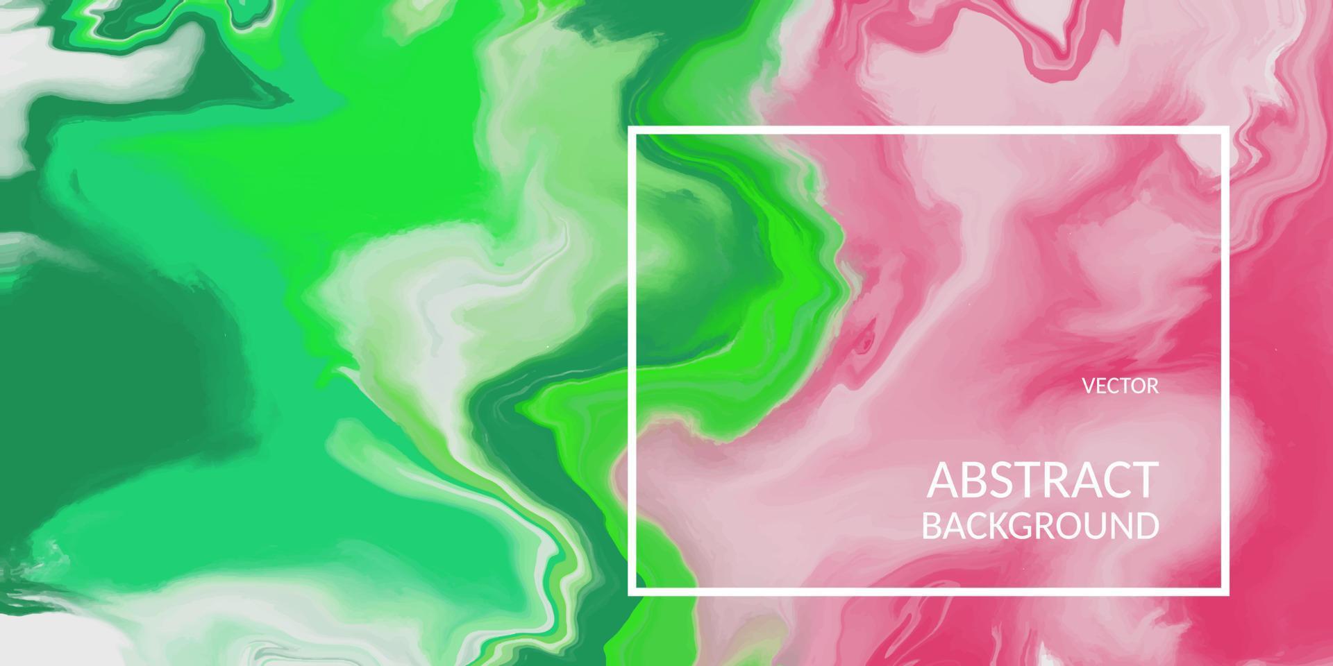 fondo de color rosa y verde de diseño fluido abstracto vector