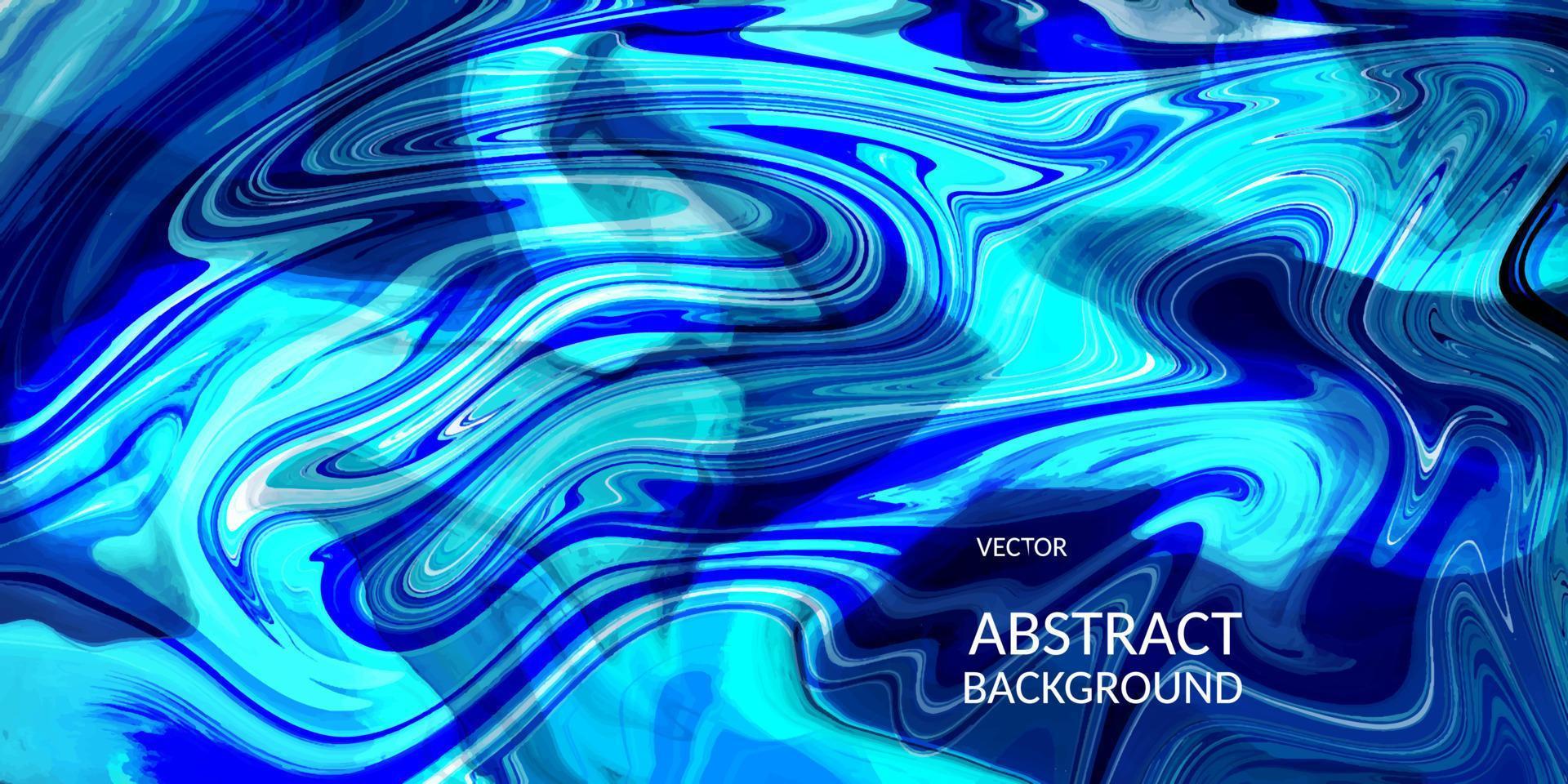 fondo de diseño fluido de color azul de textura de mármol abstracto vector