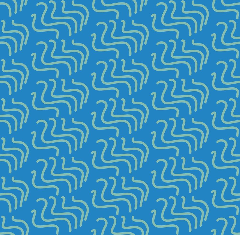Cute seamless pattern background with hand drawn simple wave doodles. Childish textile design, simple geometric line backdrop vector