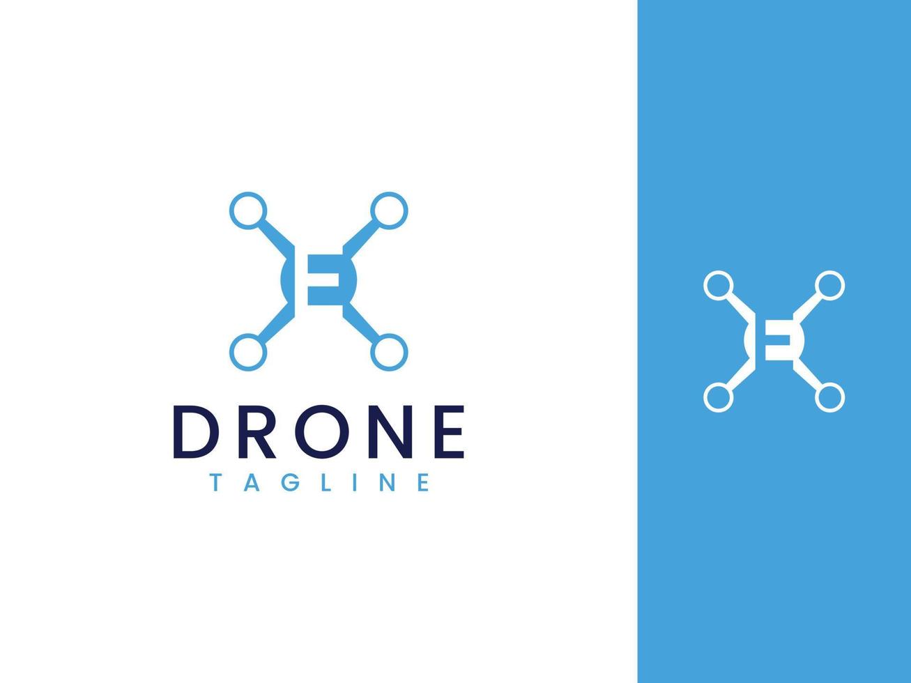 plantilla de logotipo de experto en drones vector