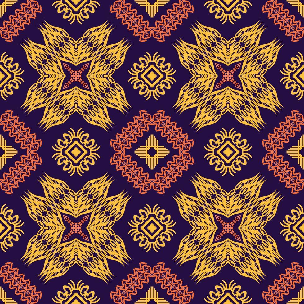Geometric ethnic oriental traditional pattern.Figure tribal embroidery style.Design for background,wallpaper,clothing,wrapping,fabric,vector illustration vector