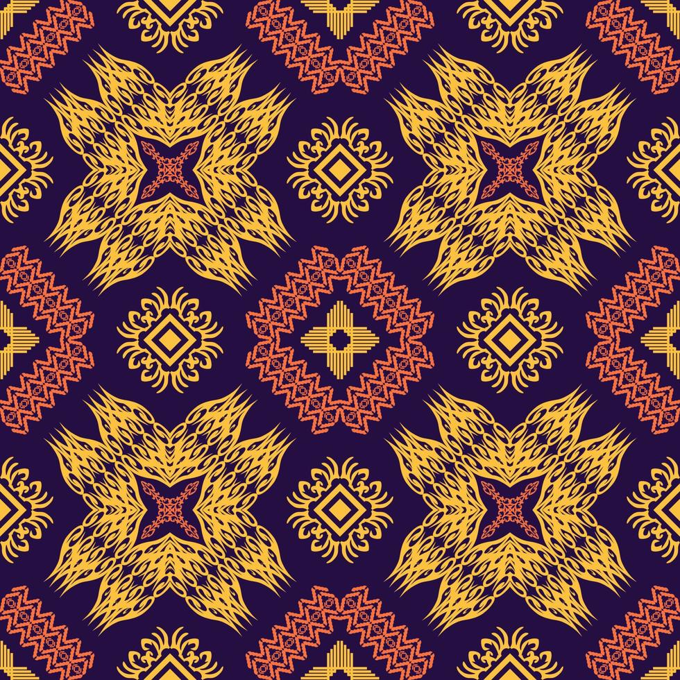 Geometric ethnic oriental traditional pattern.Figure tribal embroidery style.Design for background,wallpaper,clothing,wrapping,fabric,vector illustration vector