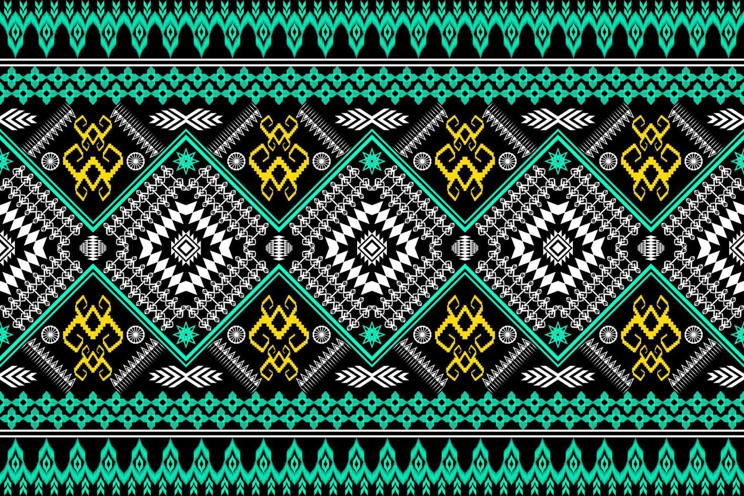 Geometric ethnic oriental traditional pattern.Figure tribal embroidery style.Design for background,wallpaper,clothing,wrapping,fabric,vector illustration vector