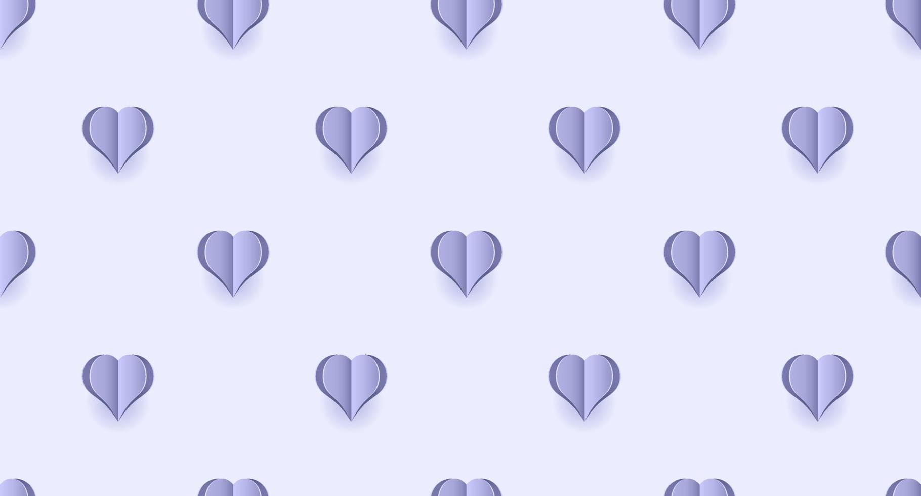 Seamless pattern with purple hearts. Hearts wallpaper. Cute purple hearts seamless texture pattern. Cute seamless pattern. Vector illustration