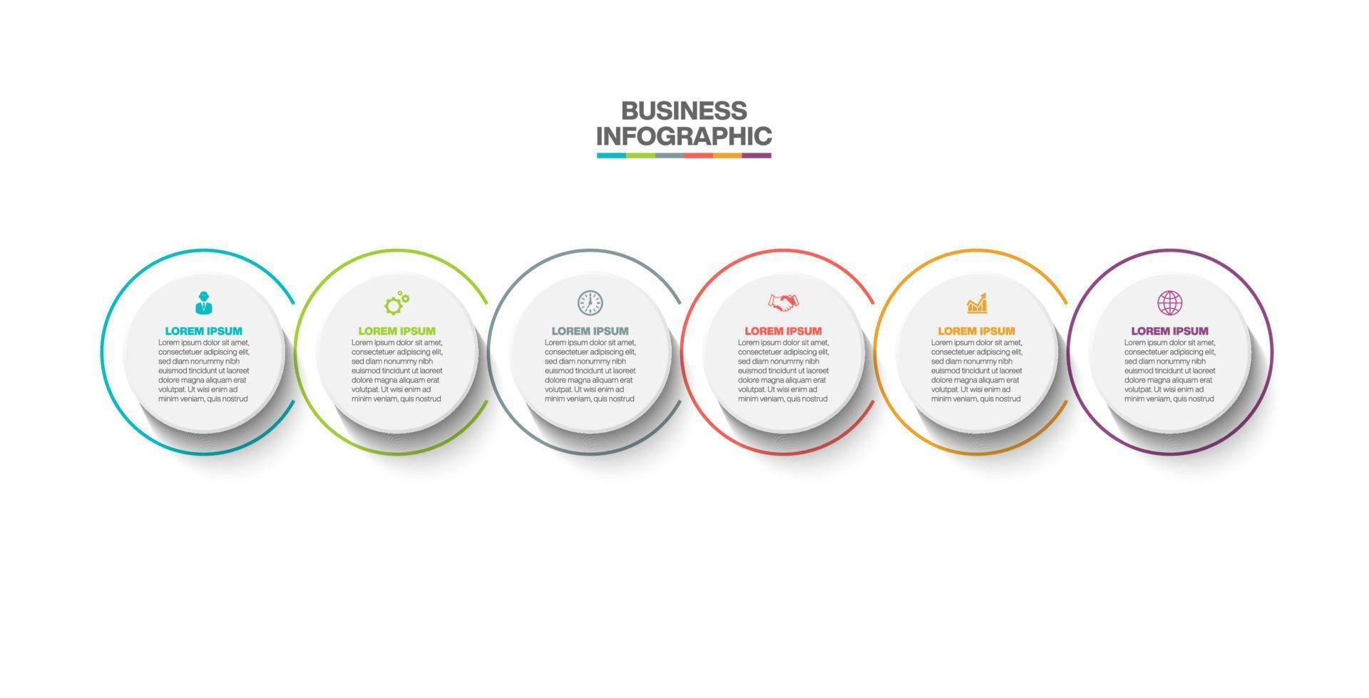 Presentation business infographic template vector