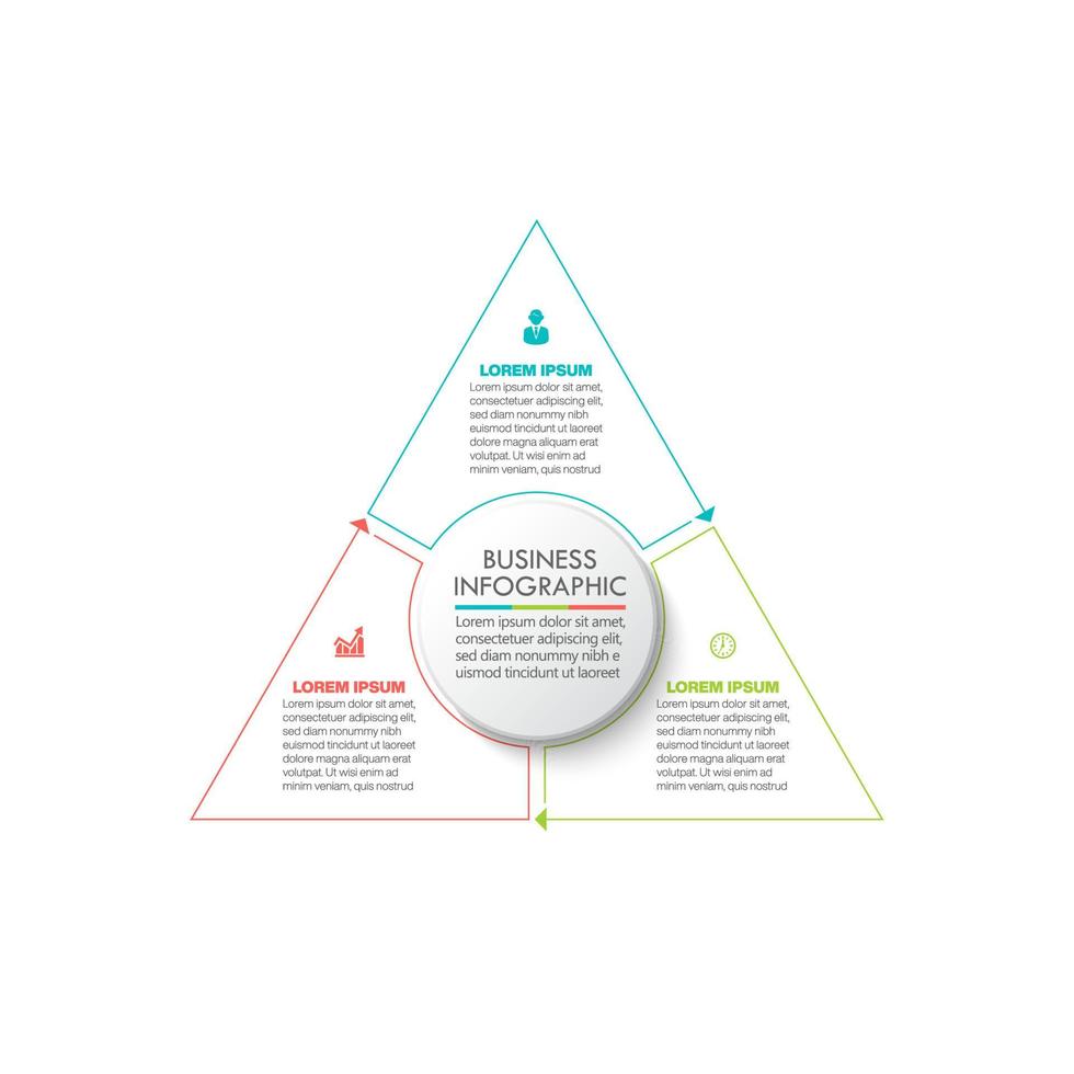 Presentation business infographic template vector