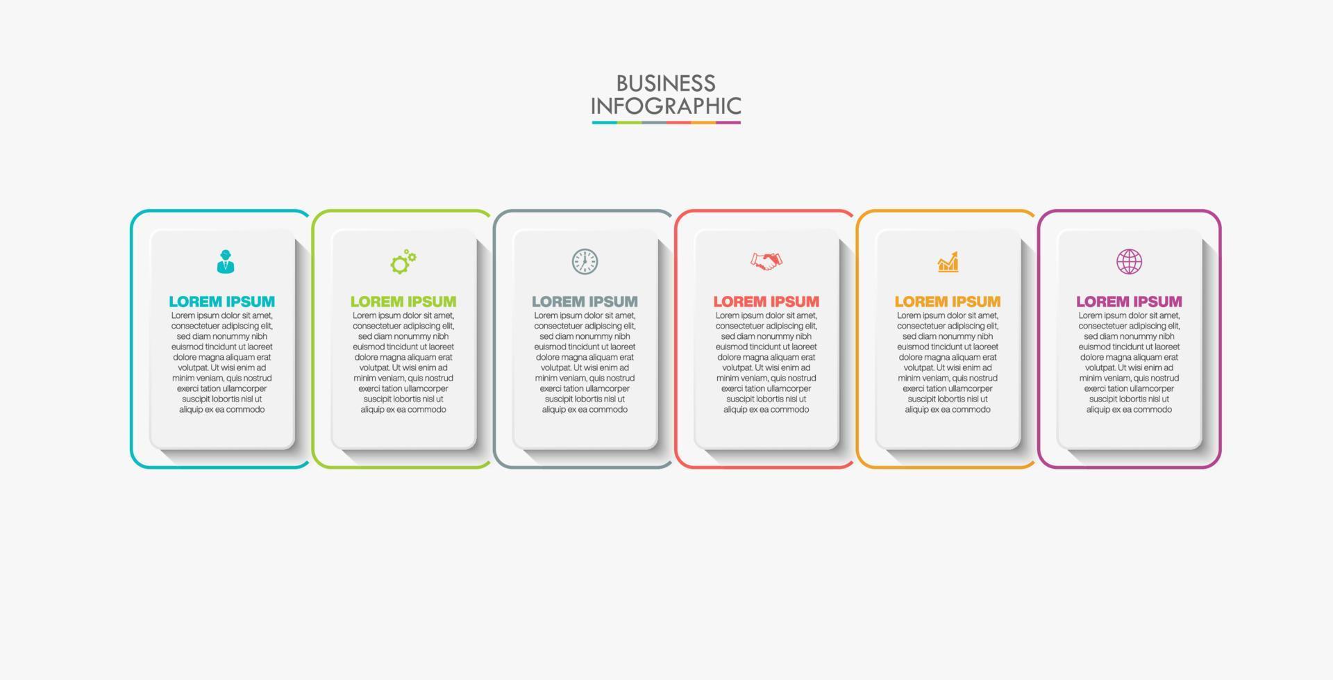 Presentation business infographic template vector