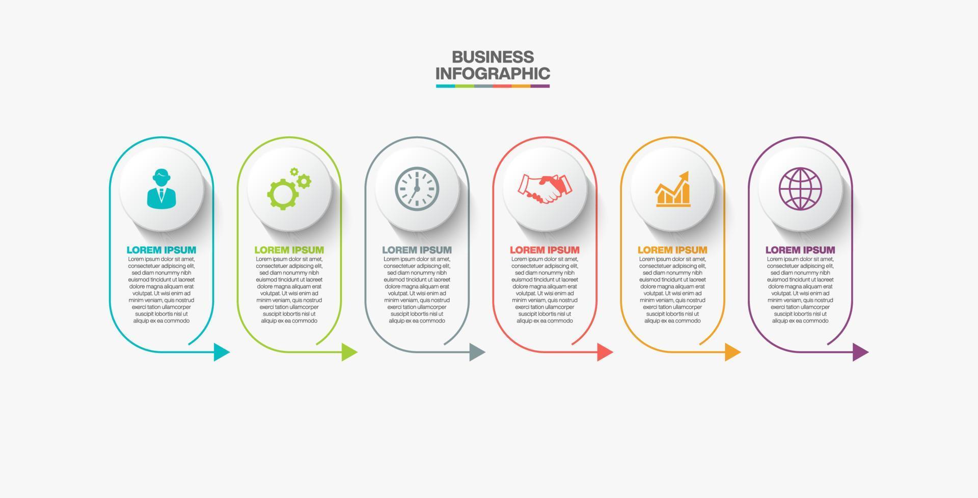 Presentation business infographic template vector