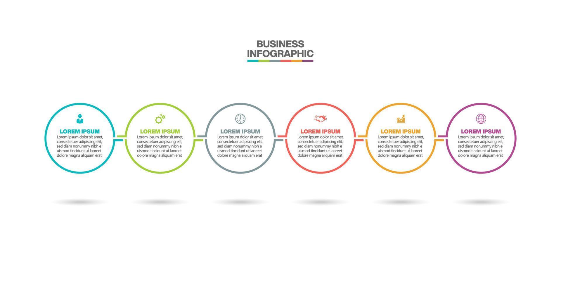 Presentation business infographic template vector