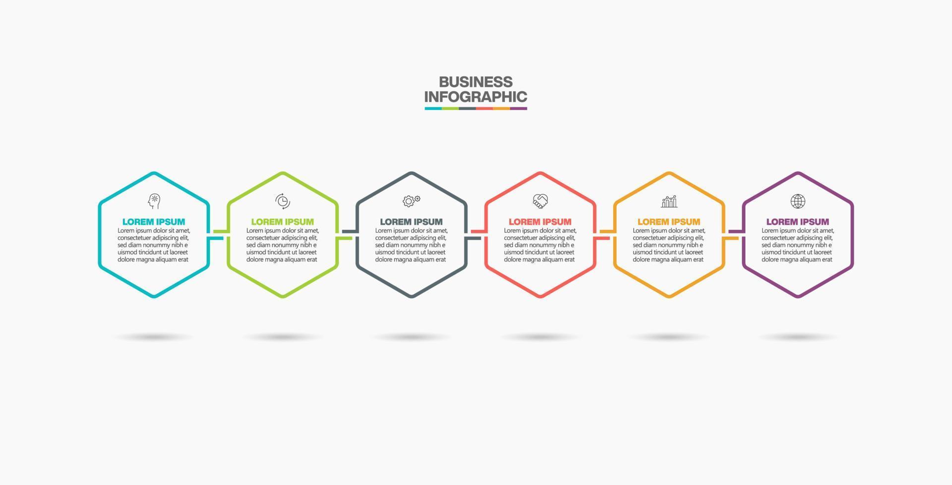 Presentation business infographic template vector