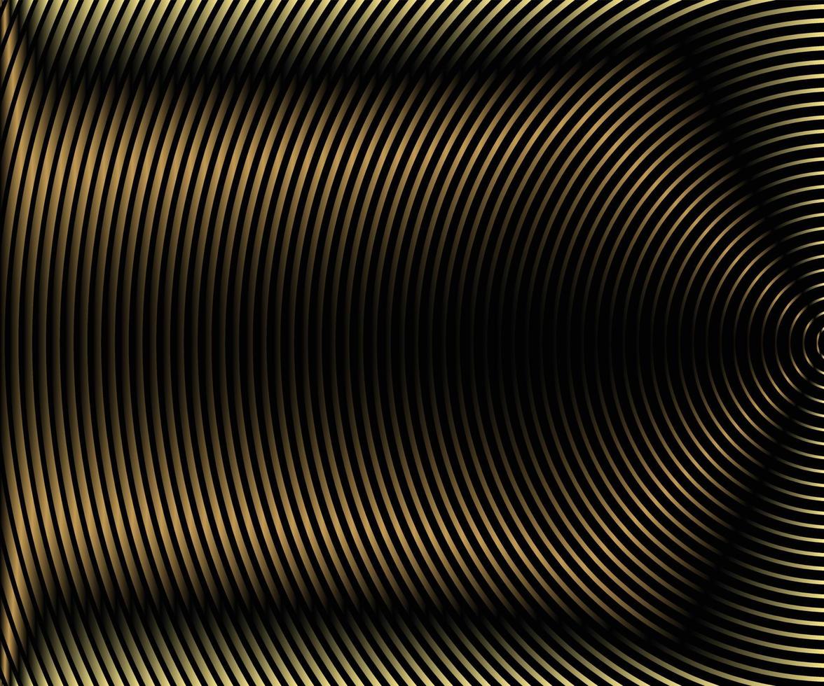 fondo de línea de onda dorada vector