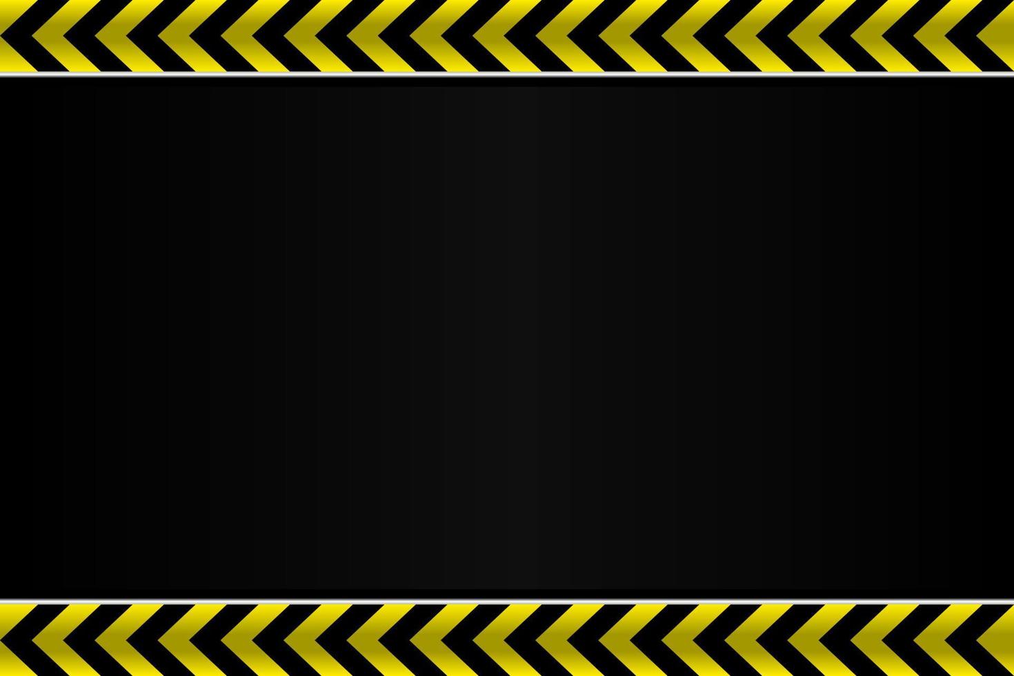 Contruction black and yellow line arrow blank gradient design background vector