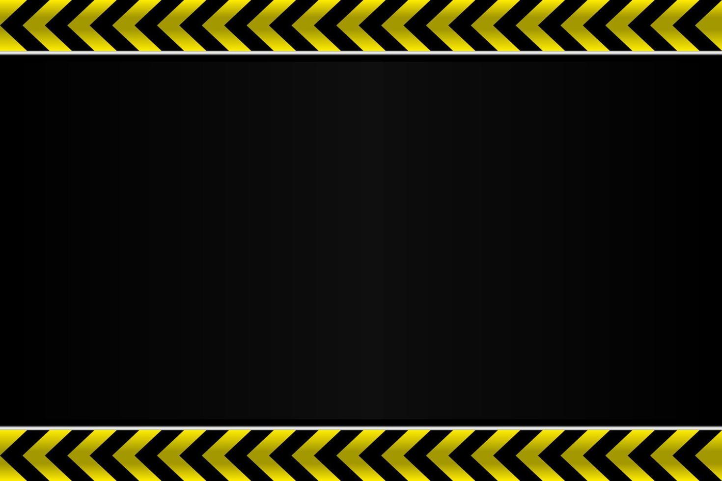 Contruction black and yellow line arrow blank gradient design background vector