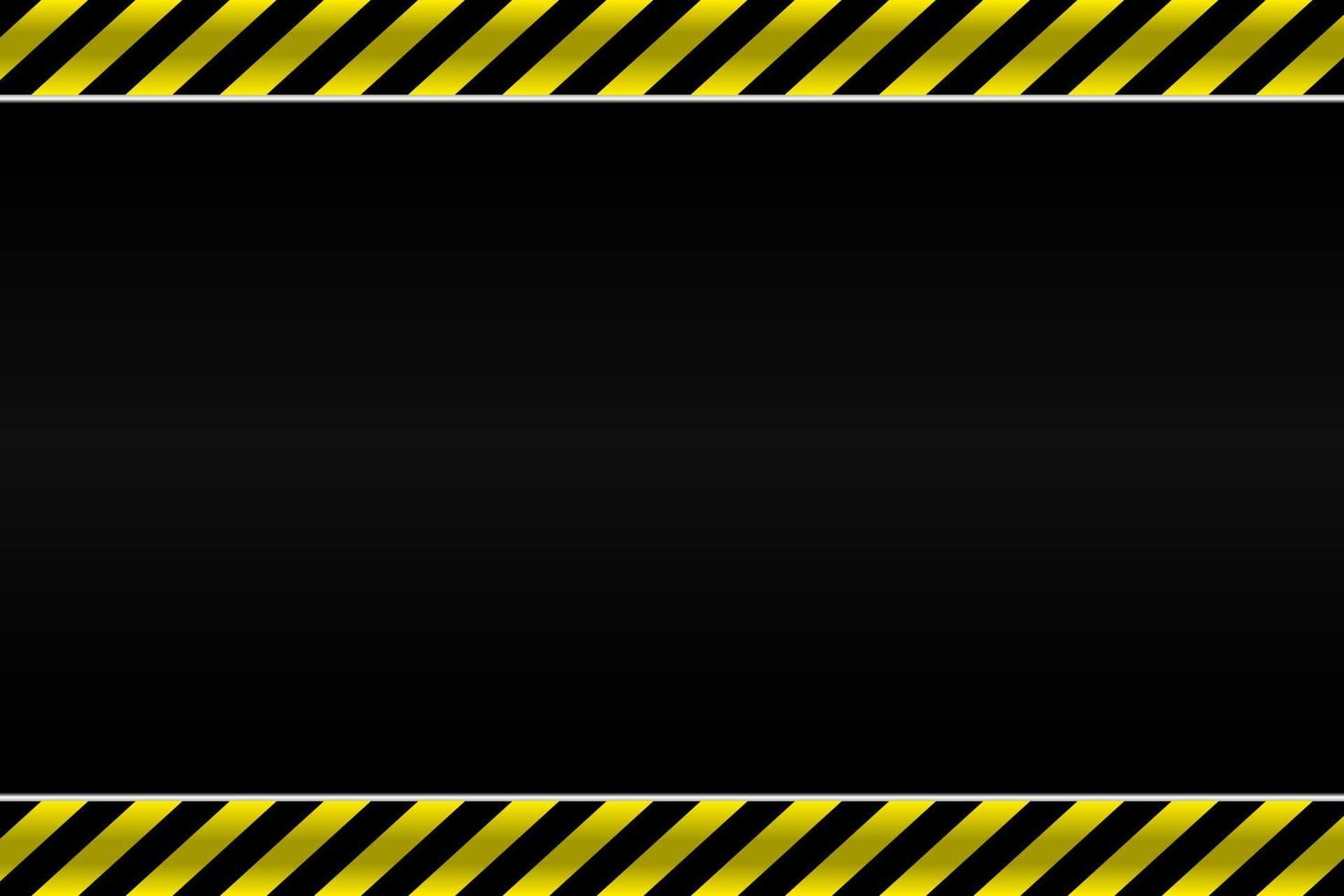 Contruction black and yellow line blank gradient design background vector