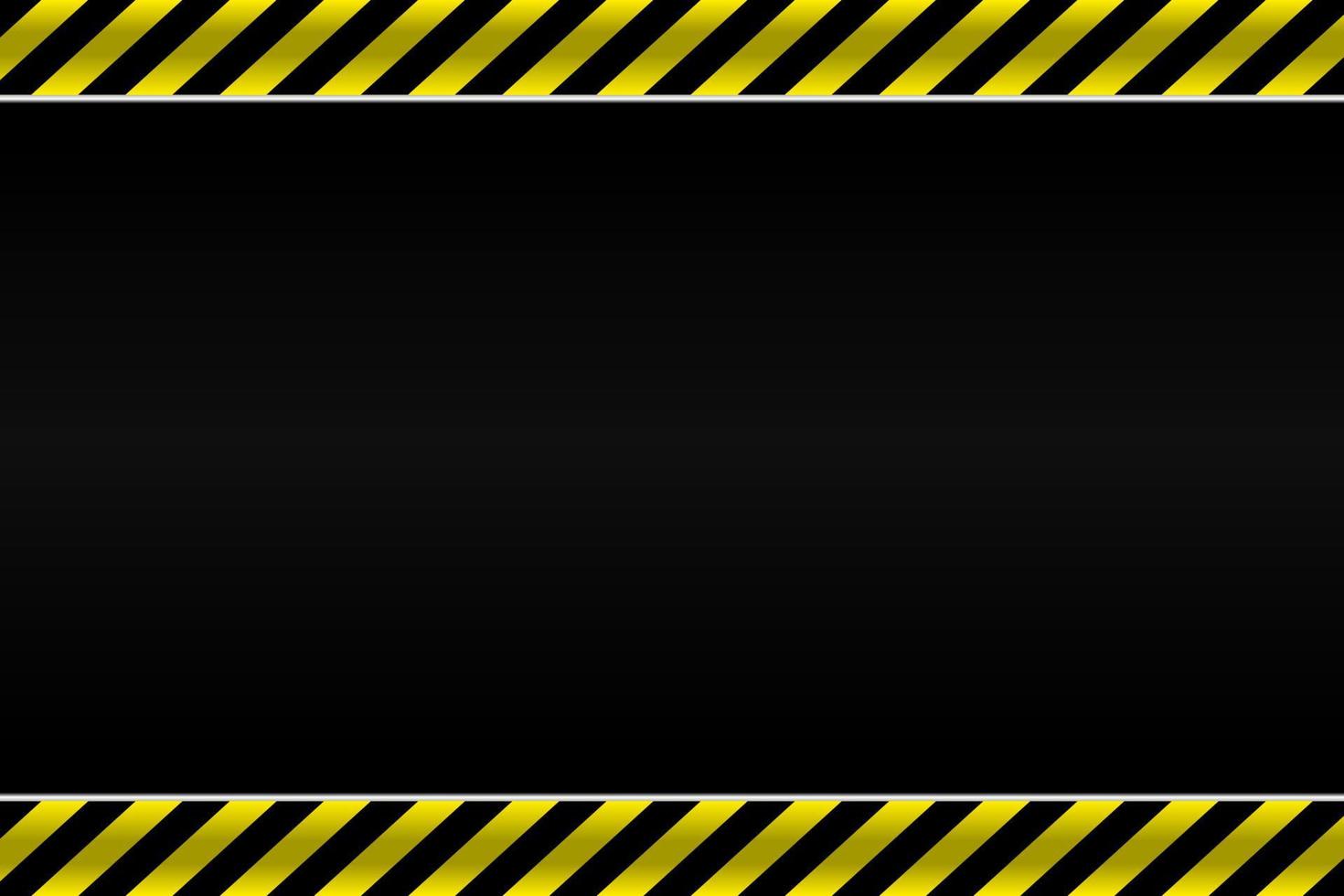 Contruction black and yellow line blank gradient design background vector