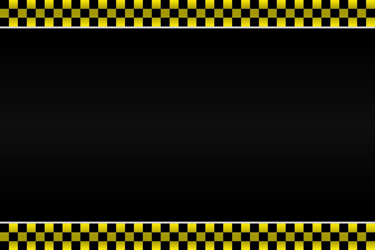 Contruction black and yellow line rectangle blank gradient design background vector