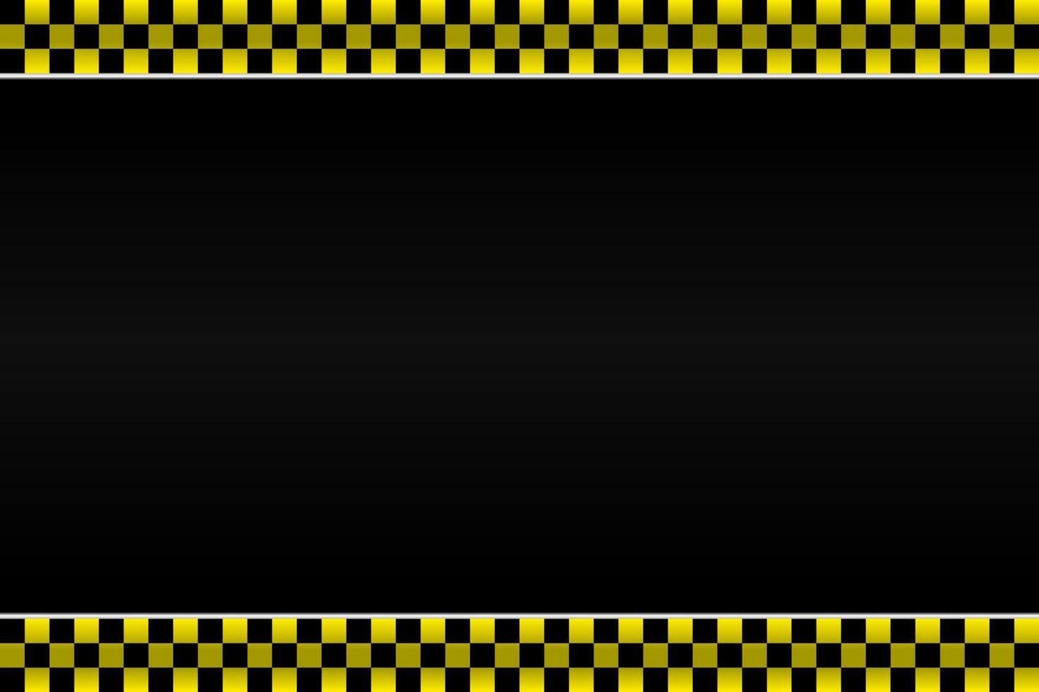 Contruction black and yellow line rectangle blank gradient design background vector