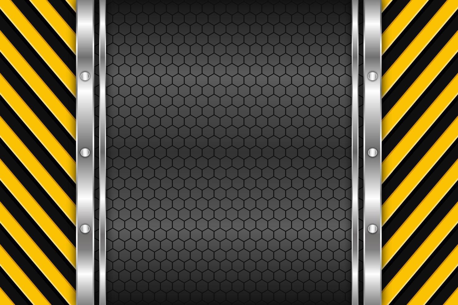 Yellow black line metal texture vectore design background vector