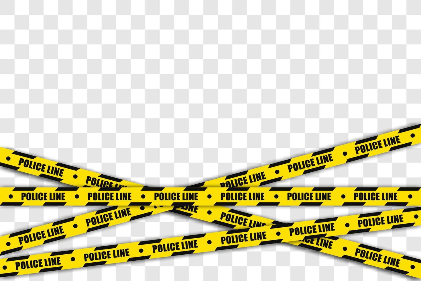 cinta de línea de policía diseño de vector negro y amarillo