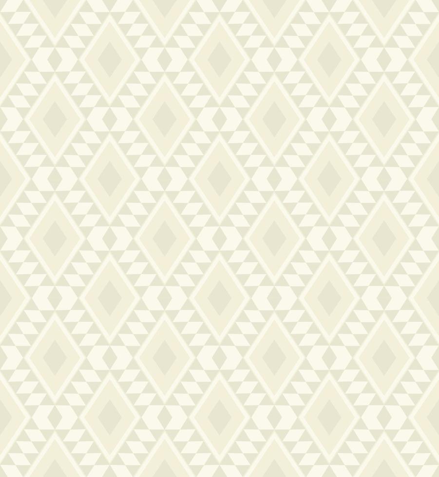 Abstract geometric rhombus shape ethnic tribal seamless pattern background. Cream grey color with native pattern. Use for fabric, textile, interior decoration elements, upholstery, wrapping. vector