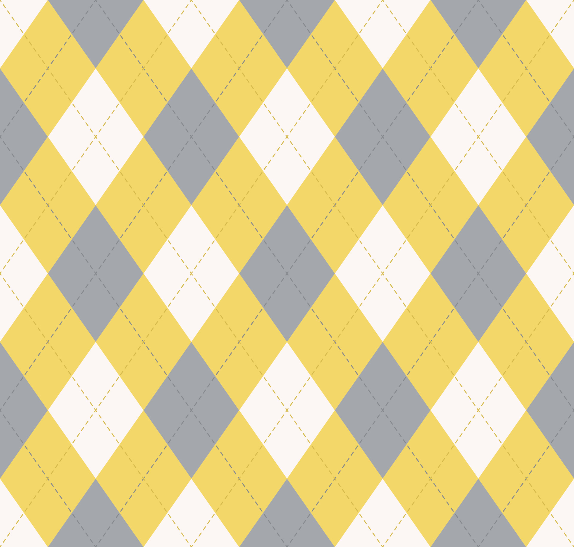 Argyle plaid seamless pattern modern yellow grey color background. Use