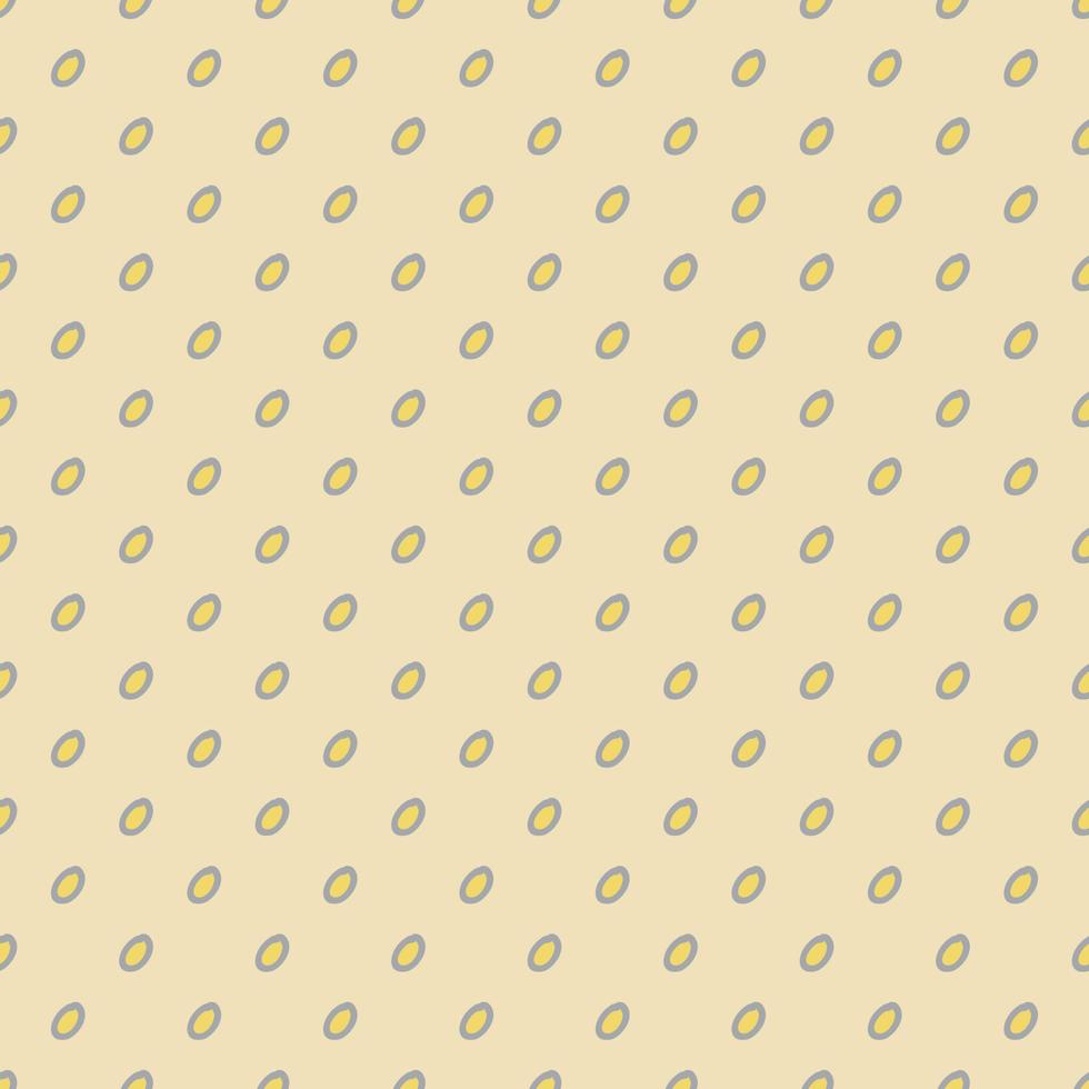 Modern small dots polka, circle geometric O shape beige color seamless pattern background. Use for fabric, textile, interior decoration elements, wrapping. vector