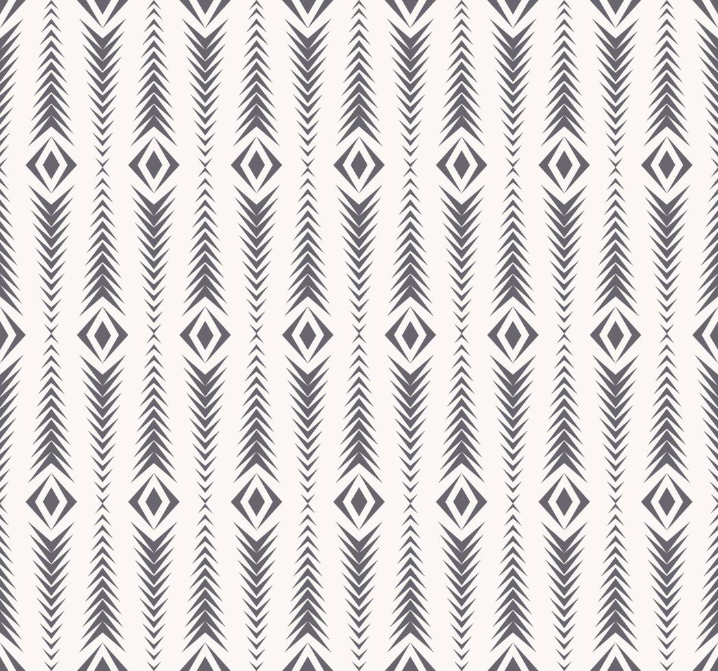 étnico tribal rombo cuadrado geométrico forma de espiga de patrones sin fisuras monocromo color de fondo. uso para telas, textiles, elementos de decoración de interiores, tapicería, envoltura. vector