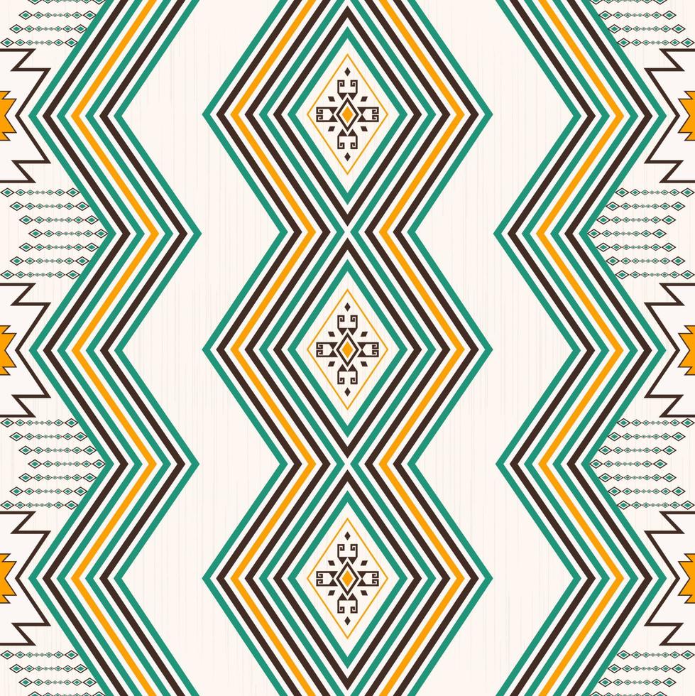 rombo azteca nativo zig zag línea forma geométrica fondo transparente. diseño de patrón de crema marrón colorido étnico. uso para telas, textiles, elementos de decoración de interiores, tapicería, envoltura. vector