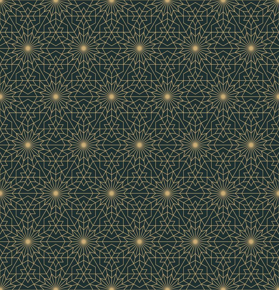 islamic persian star hexagon geometric shape grid seamless pattern contemporary color background. Use for fabric, textile, interior decoration elements. vector