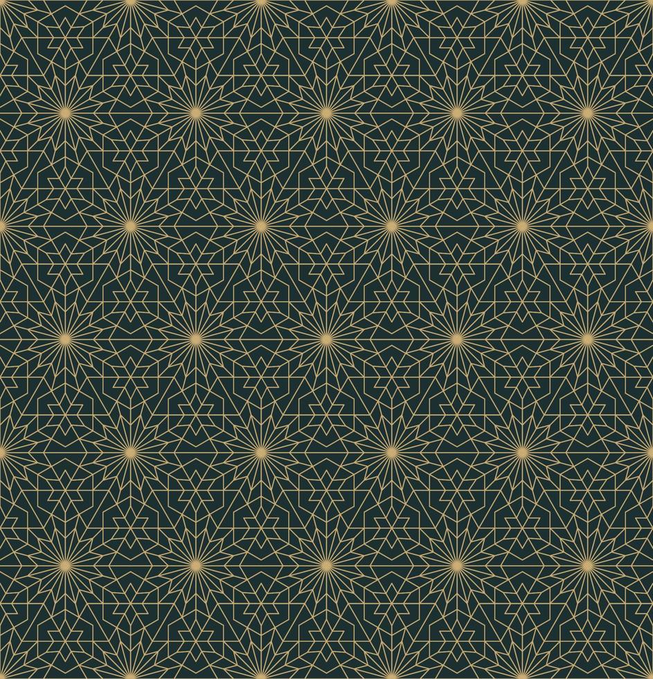 estrella persa islámica hexágono forma geométrica cuadrícula patrón sin costuras fondo de color contemporáneo. uso para tejidos, textiles, elementos de decoración de interiores. vector