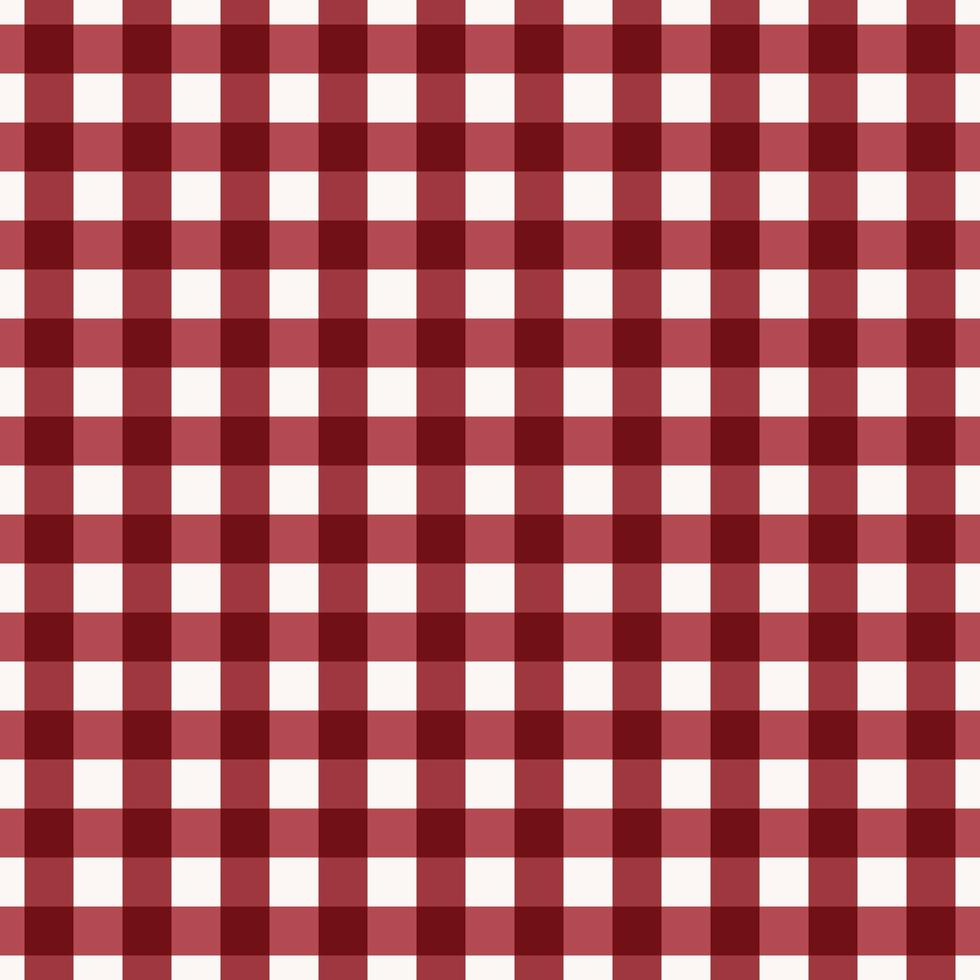 Fondo de color rojo escarlata de patrones sin fisuras de cuadros pequeños y simples a cuadros. uso para tela, textil, embalaje, elementos de decoración de interiores, envoltura. vector