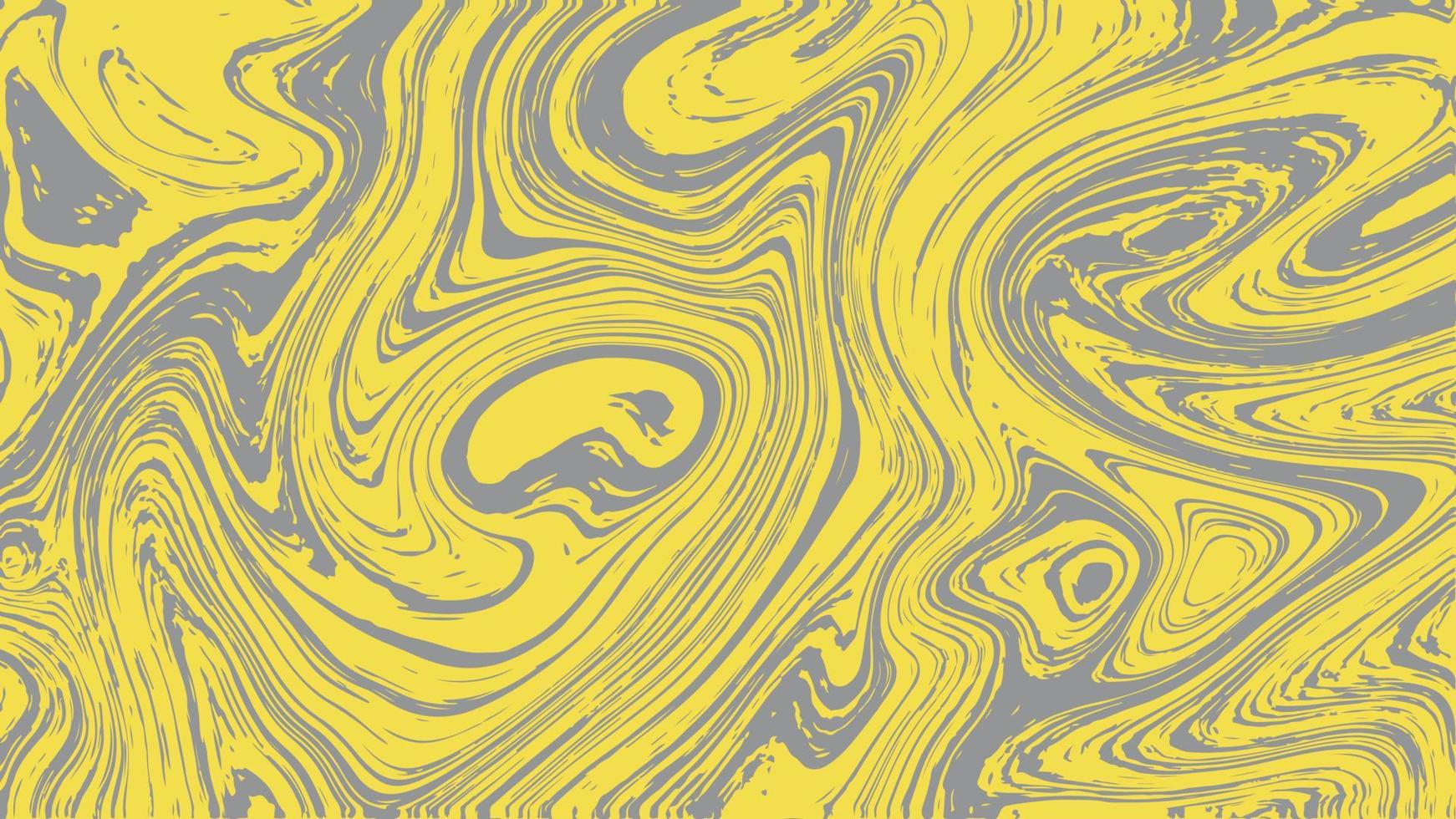 Abstract fluid art liquid marble painting free flowing pattern modern yellow grey color background. Use for template, interior decoration elements. vector
