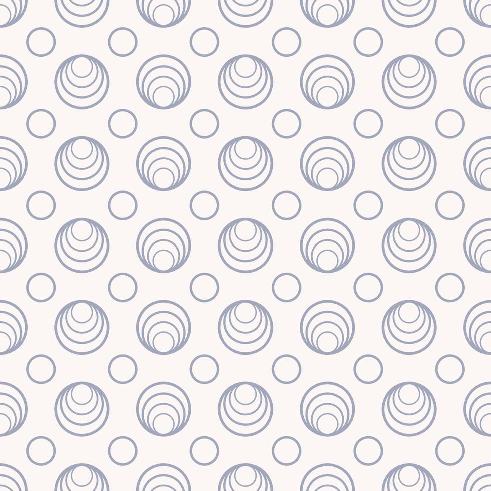 Small geometric circle spiral strokes grid seamless pattern blue grey color background. Use for fabric, textile, cover, interior decoration elements, upholstery, wrapping. vector