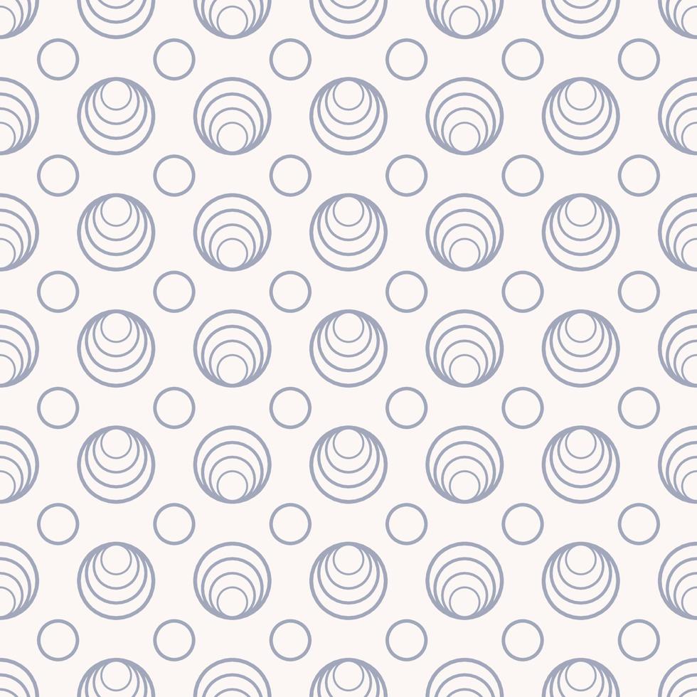 Small geometric circle spiral strokes grid seamless pattern blue grey color background. Use for fabric, textile, cover, interior decoration elements, upholstery, wrapping. vector