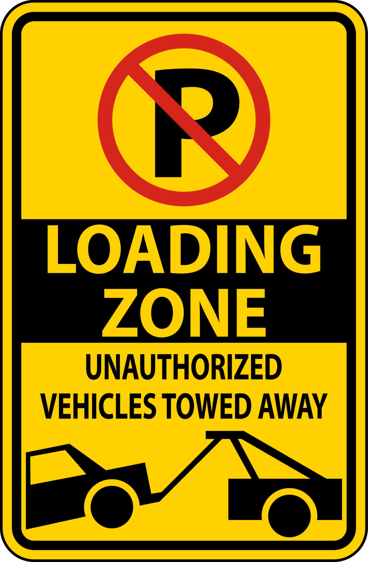 No Loading And Unloading Sign