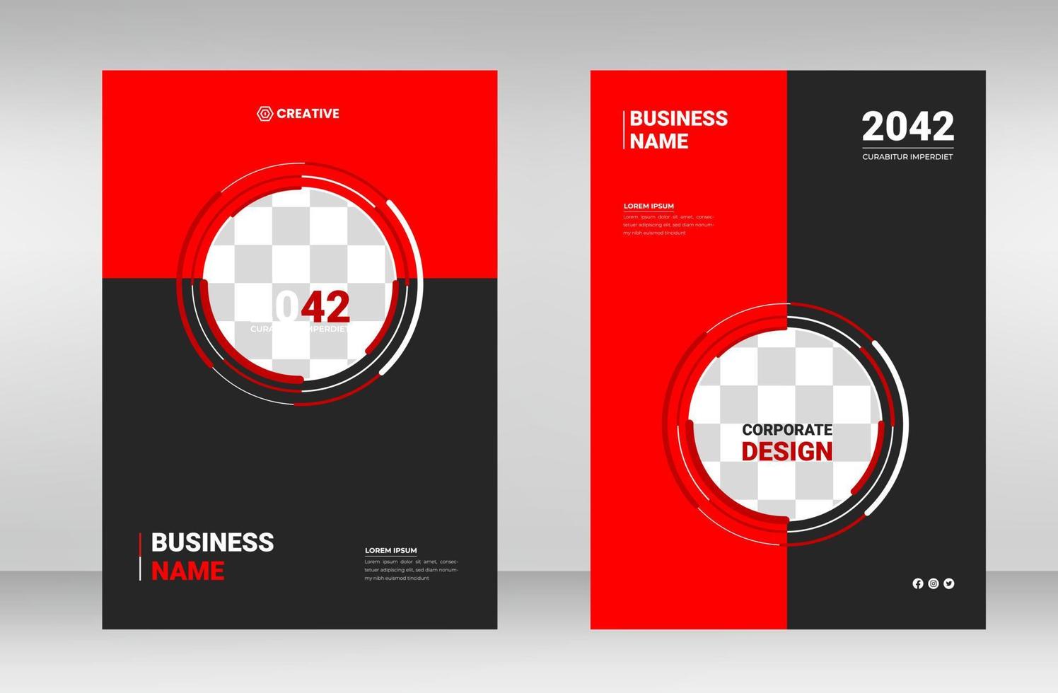 plantilla de diseño de portada de libro de negocios moderno corporativo en  a4. se puede usar
