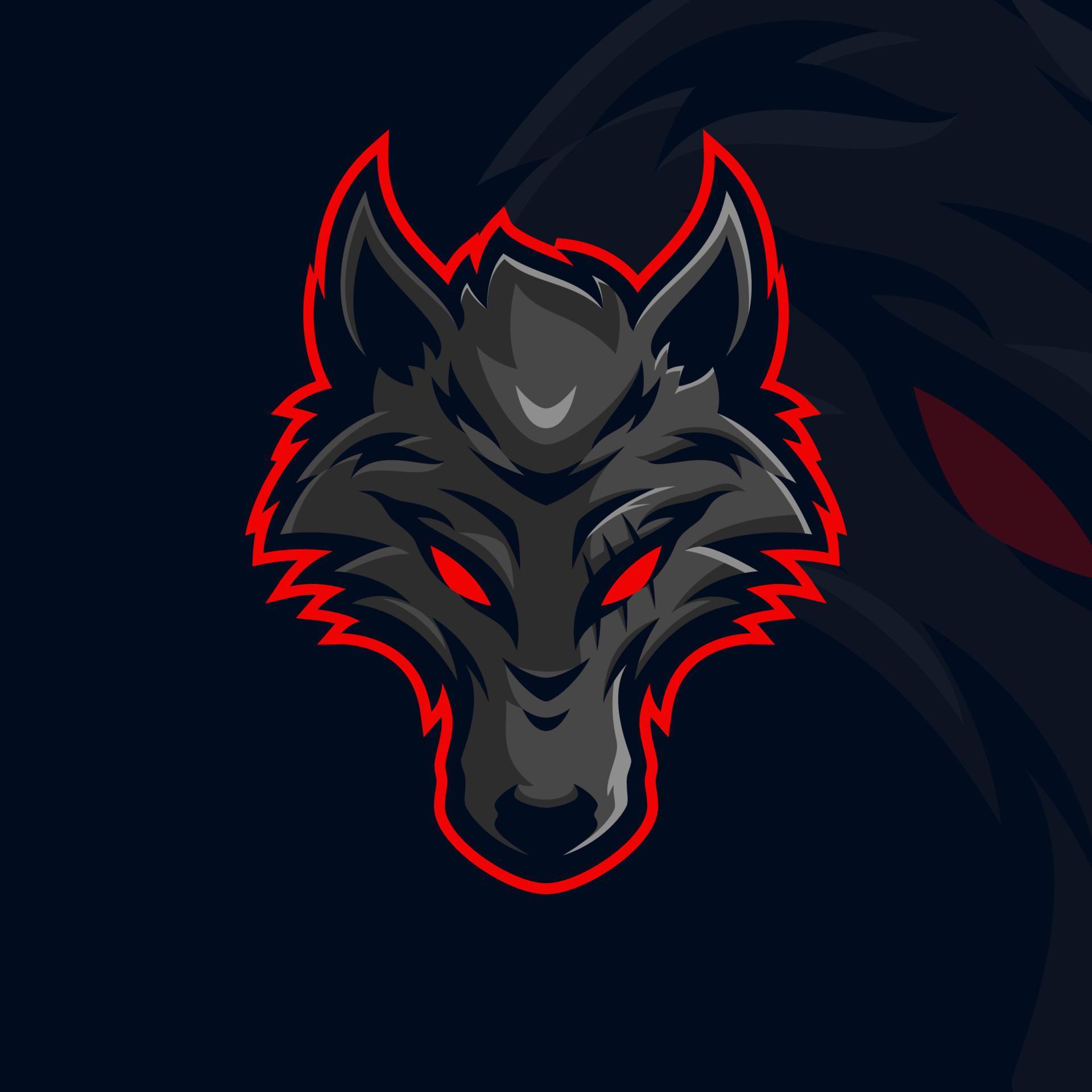 wolf esport gaming mascot logo template 7049658 Vector Art at Vecteezy