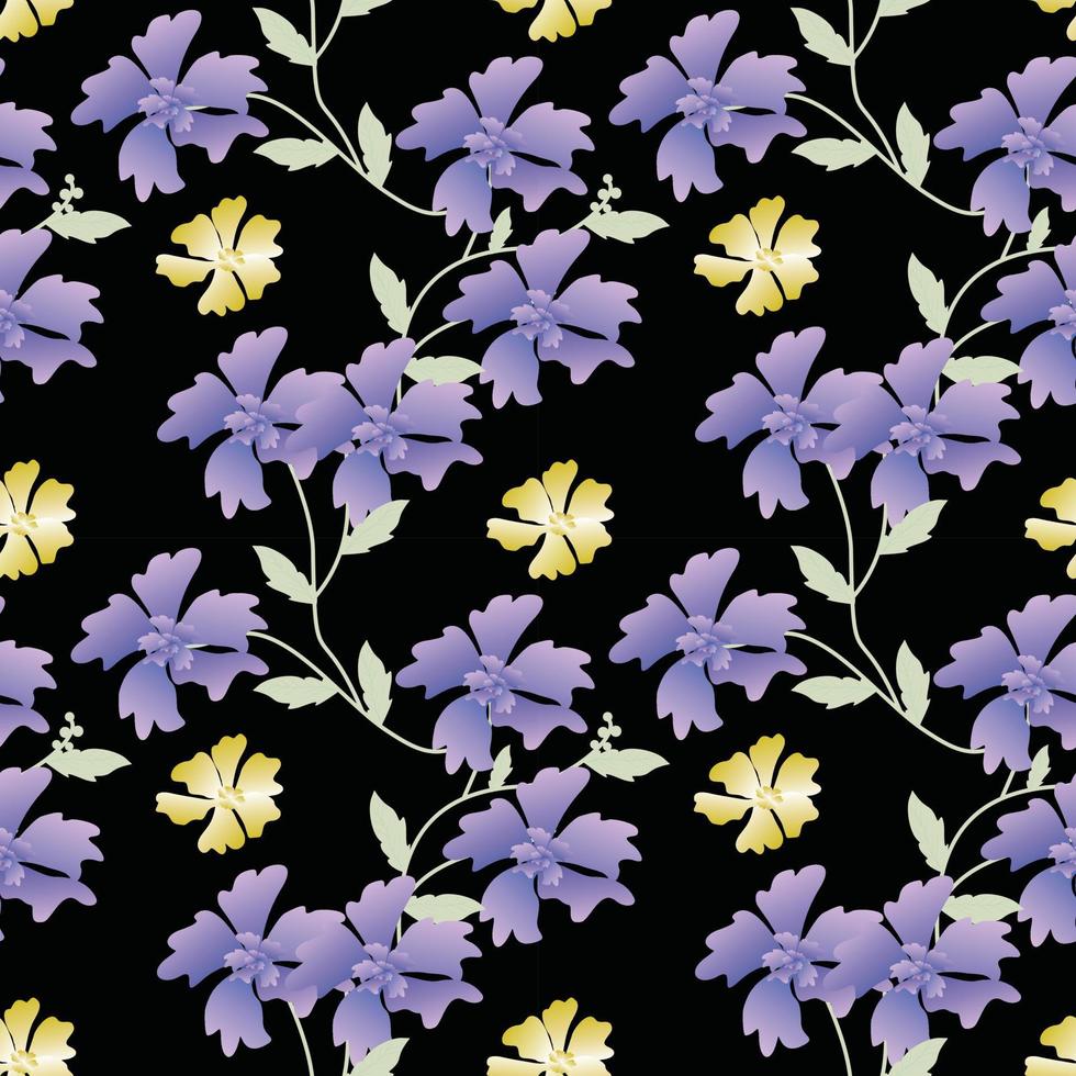 Seamless Pattern With Floral Motifs able to print for cloths, tablecloths, blanket, shirts, dresses, posters, papers. vector