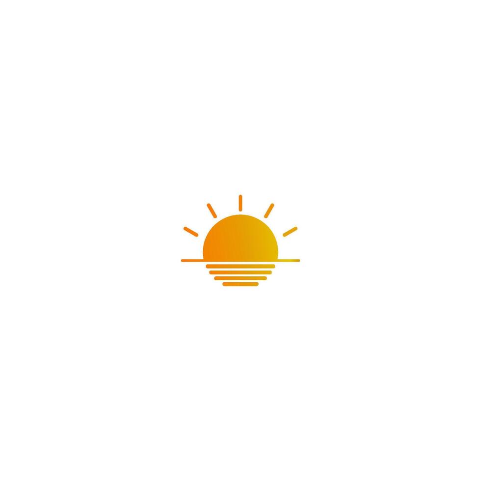 plantilla de icono de logotipo de sol vector